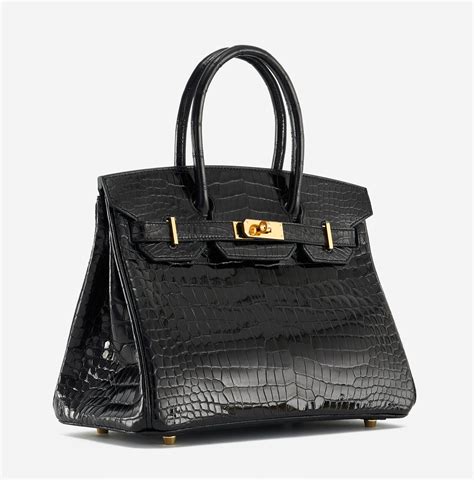 hermes birkin 30 crocodile black|hermes birkin crocodile price.